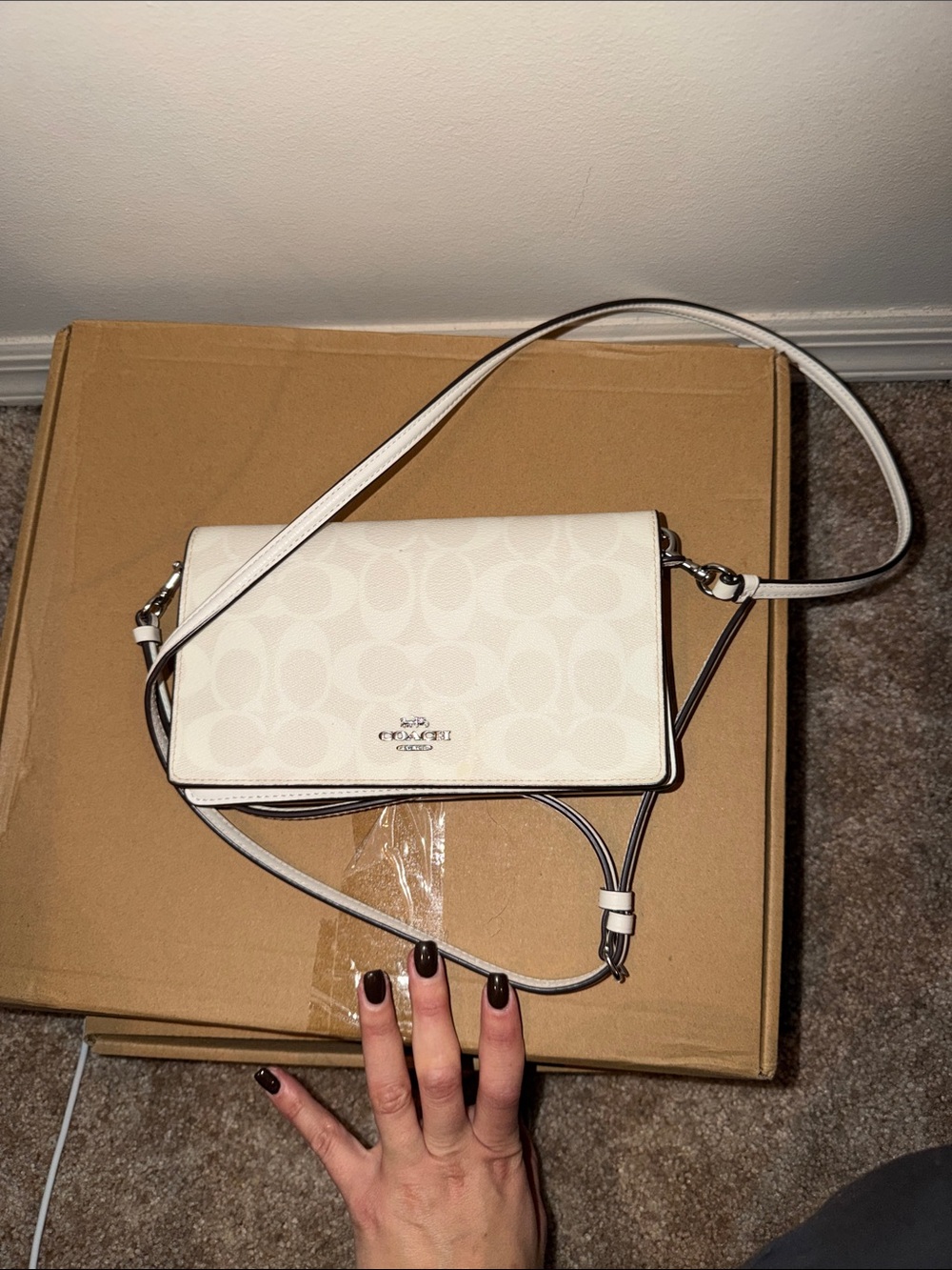 Coach Crossbody Bag in Chalk White